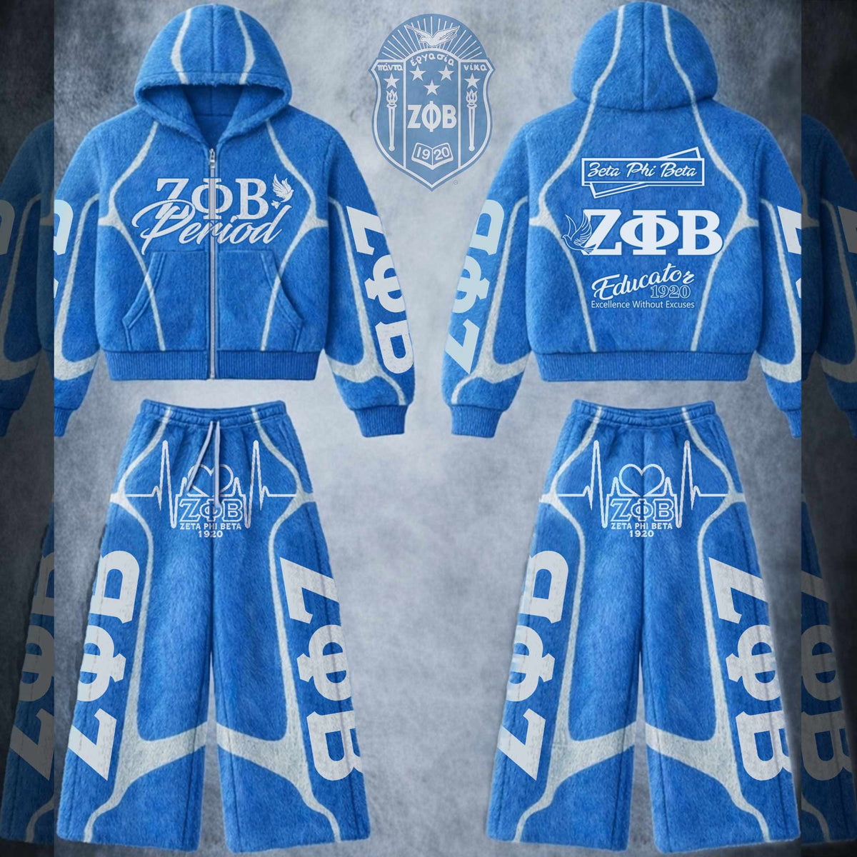 Premium Zip Hoodie Set HCT APT ZPB 291261
