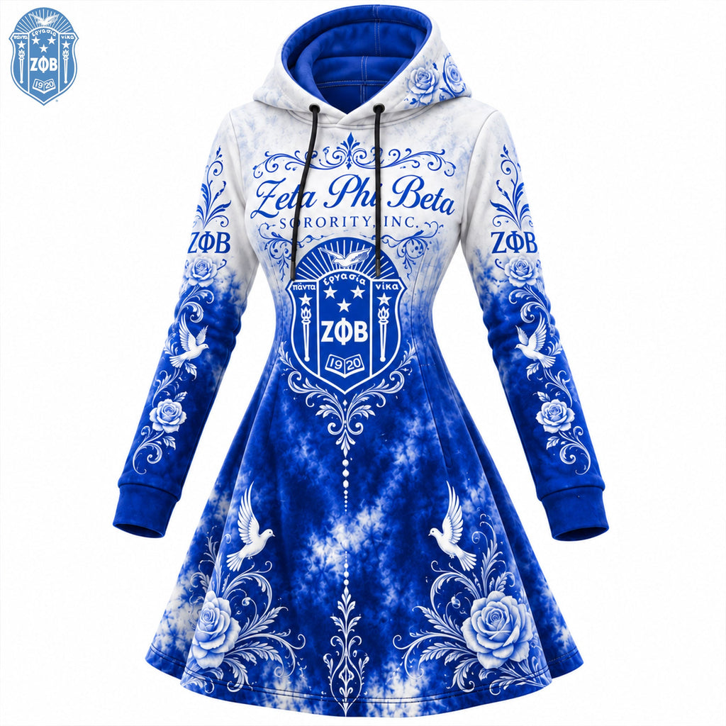 Women's Hooded Sweatshirt Dress HANNN TND ZPB 2410264