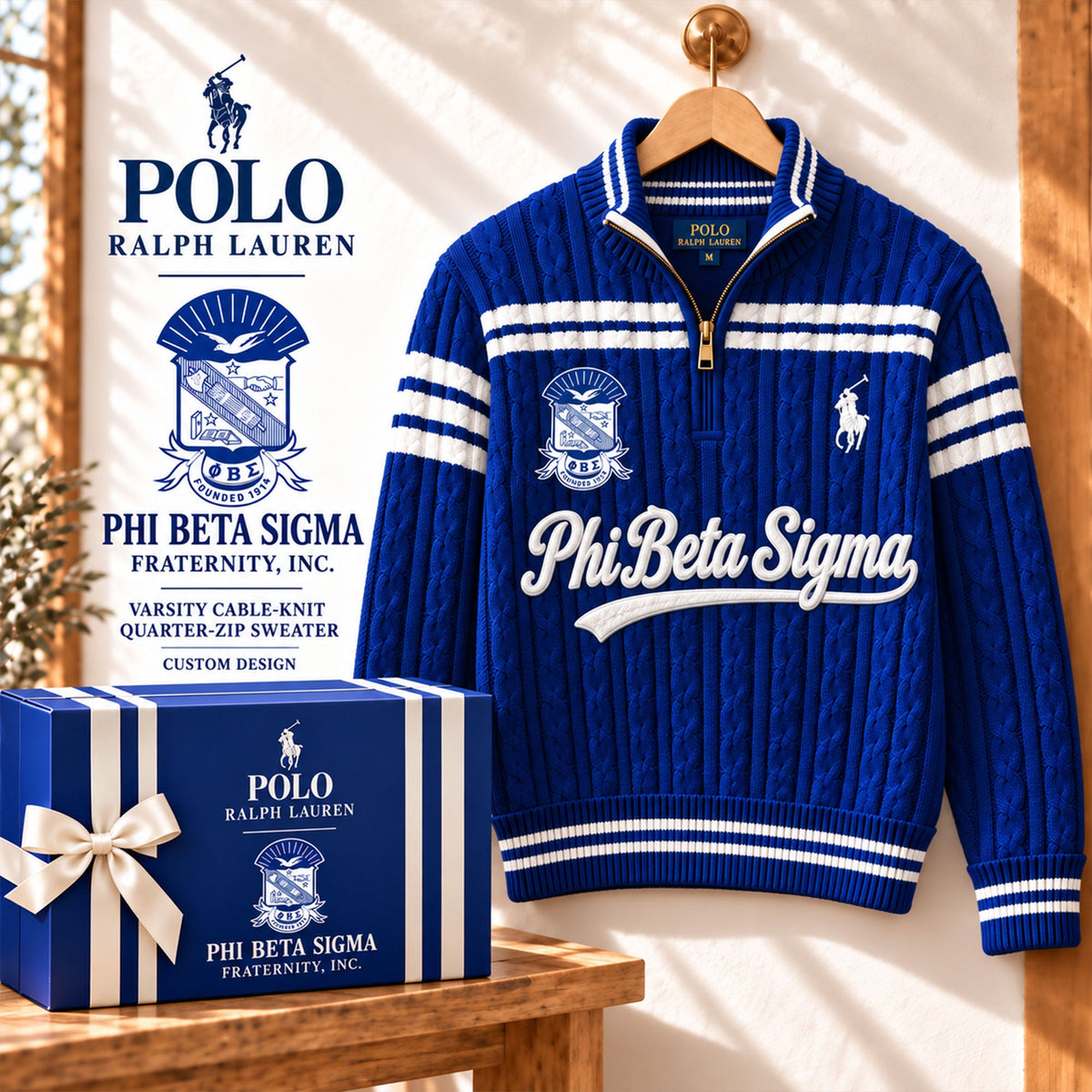 Premium Cable-Knit Quarter-Zip Sweater HANNN TND PBS 3010261