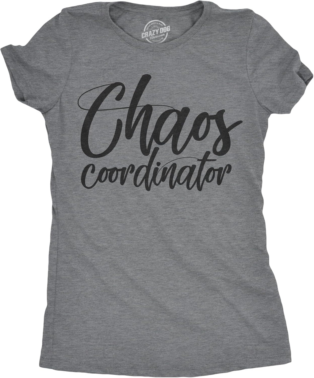 Crazy Dog Womens Funny Mom T Shirts Novelty Sports and Sarcastic Motherhood Tees for Amazing Moms Mother Shirt