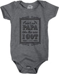 Creeper Aint No Papa Like The One I Got Baby T Shirt Funny Fathers Day Newborn