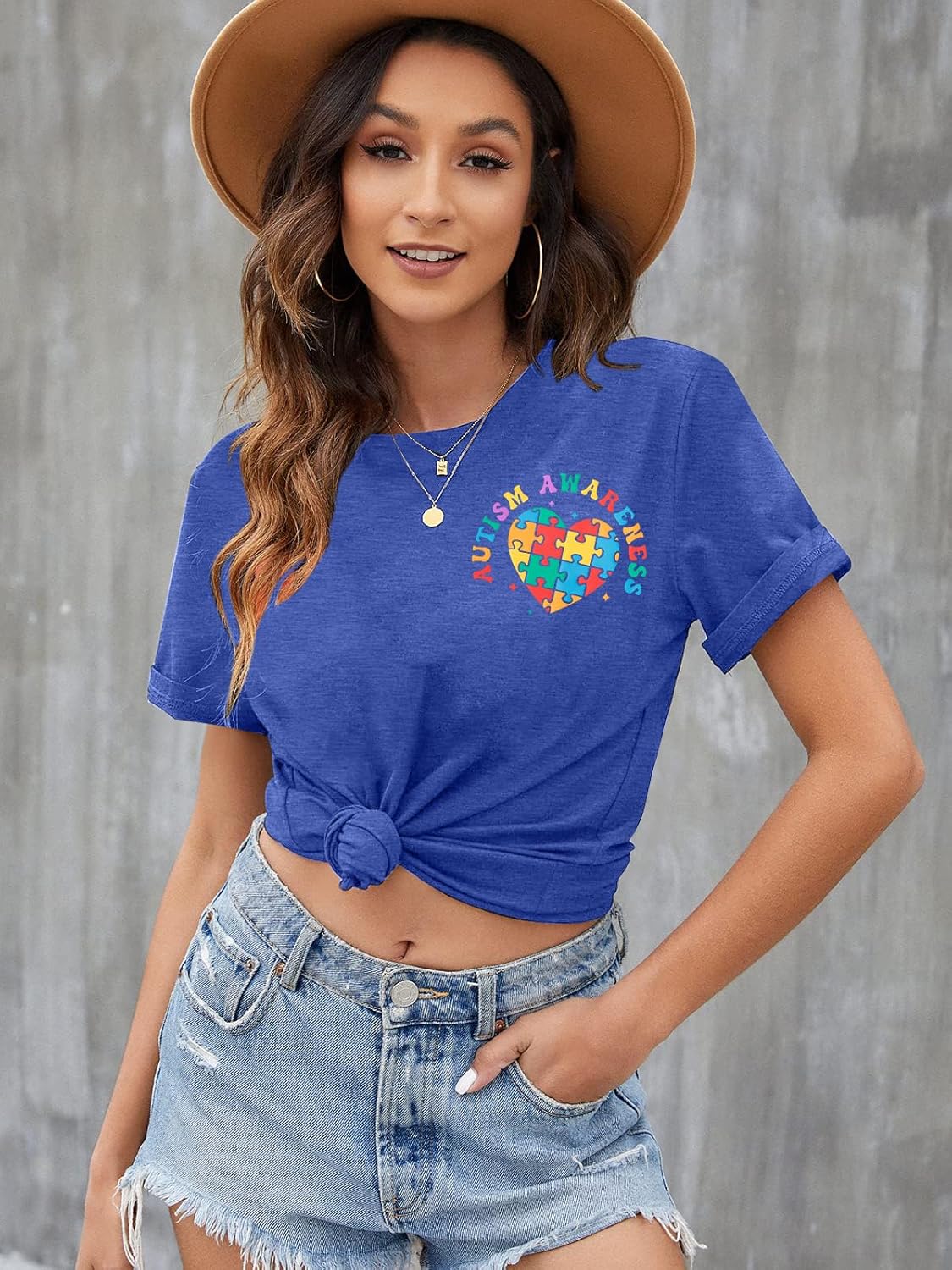 Autism Awareness Shirt Women Love Needs No Words Shirt Autism Special Education Love Heart Puzzle Piece Short Sleeve Tee