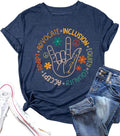 Teacher Shirt ABC Alphabet Elemeno Women Letter Print Graphic Tee Tops Teachers Gift Student T-Shirt Blouse