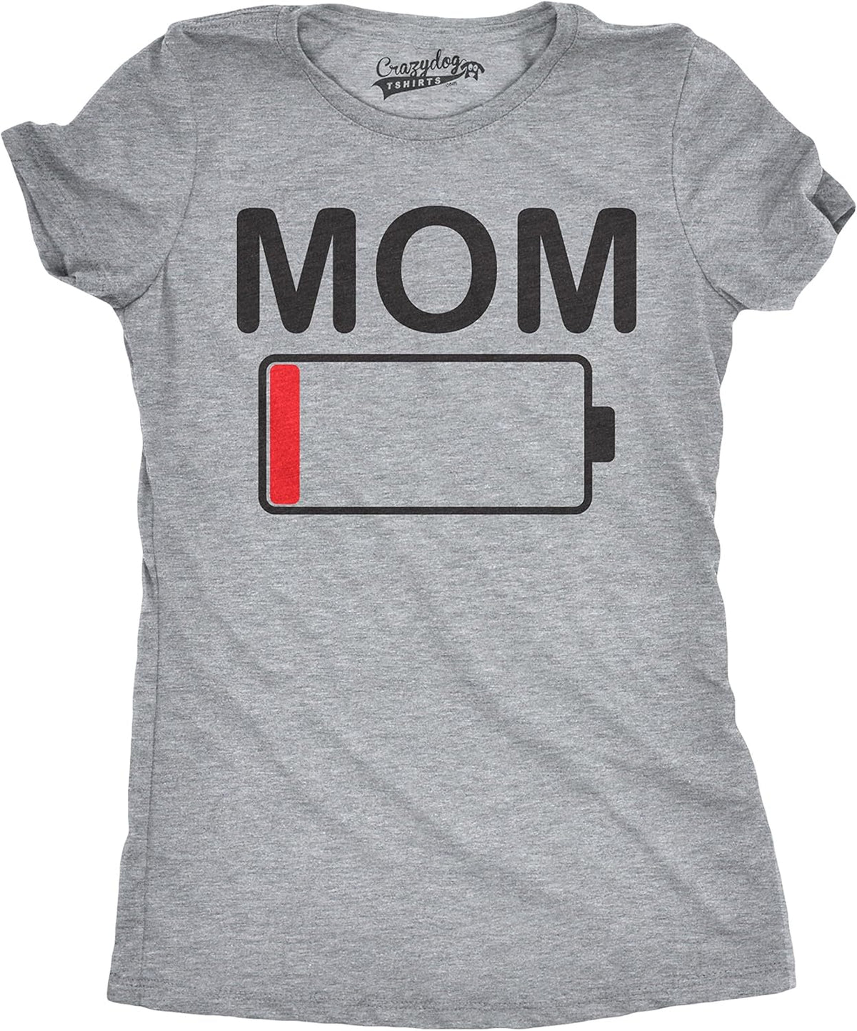 Womens Mom Battery Low Funny Sarcastic Graphic Tired Parenting Mother T Shirt Mother Shirt