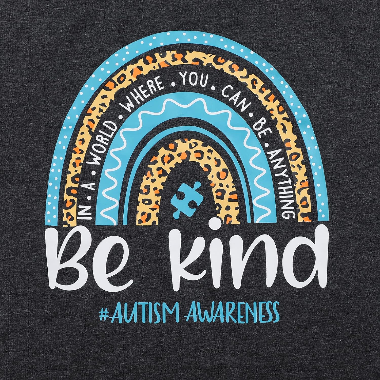 Autism Awareness Shirts Women Autistic Support Shirt Mental Health Top Puzzle Piece Special Education Teacher Tee