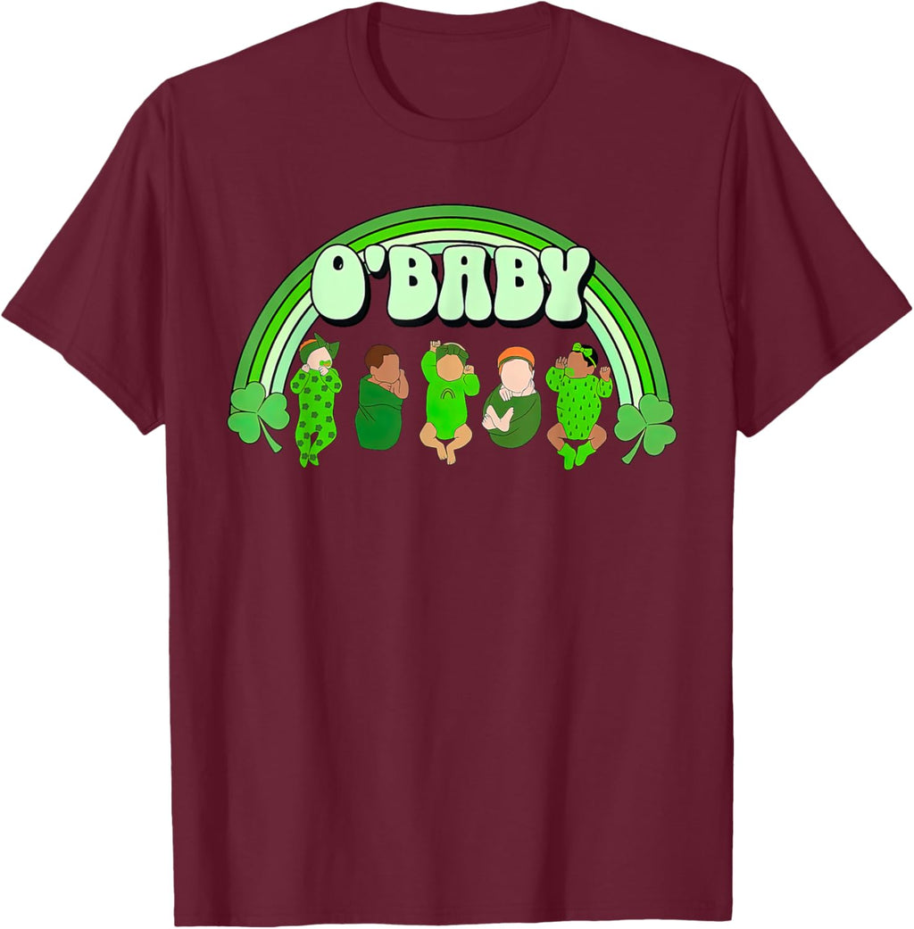 Rainbow Labor And Delivery Nurse Saint Patrick's Day NICU