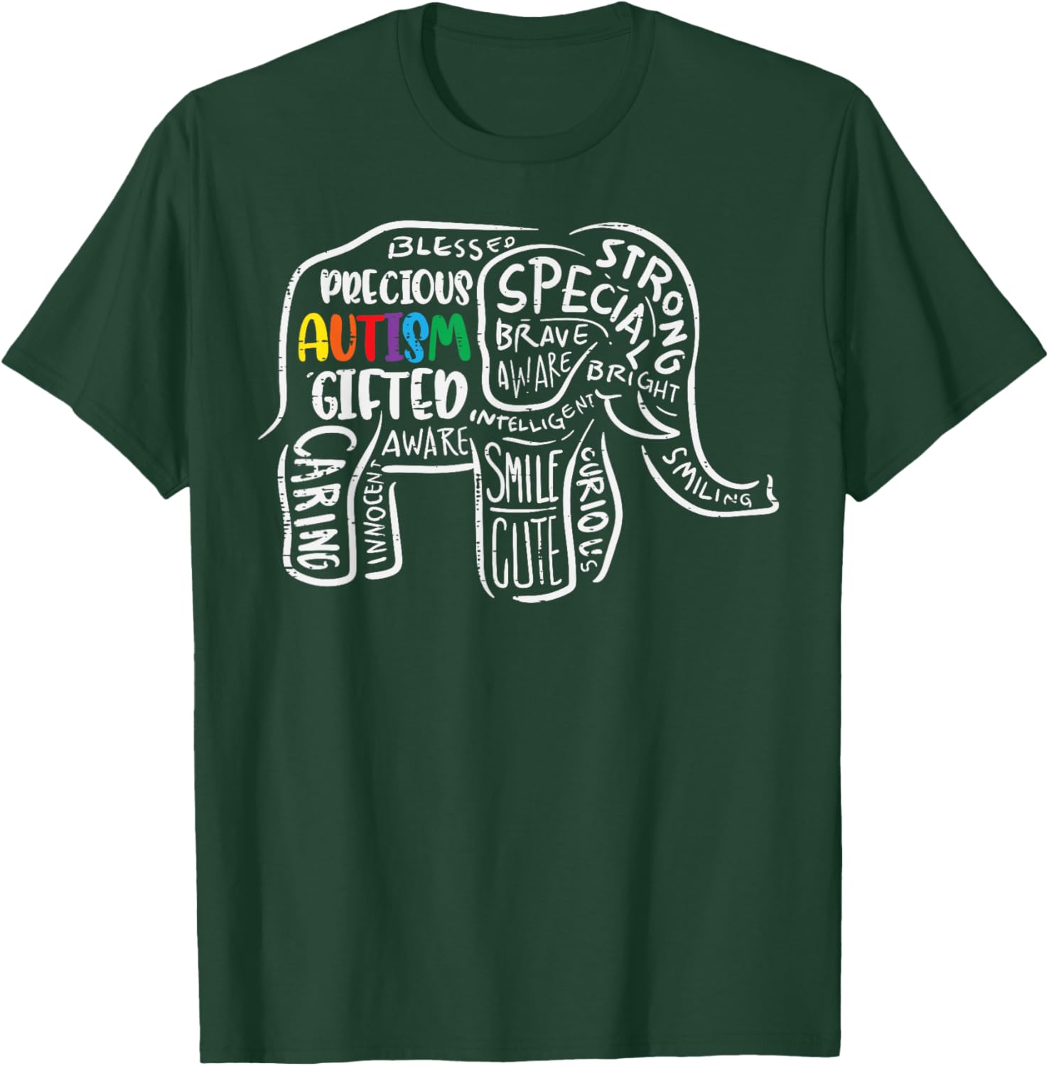 Autism Awareness Elephant Acceptance Autistic Men Women Kids