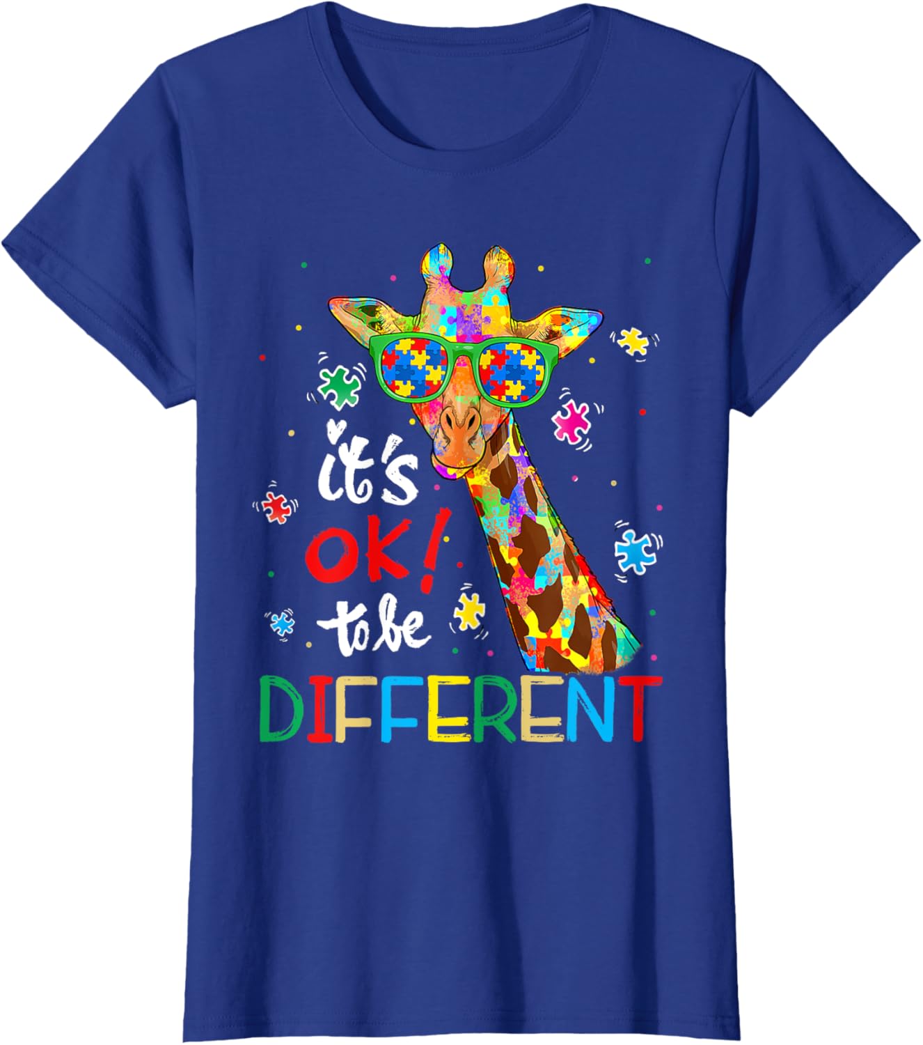 Autism Awareness Acceptance Women Kid Its Ok To Be Different
