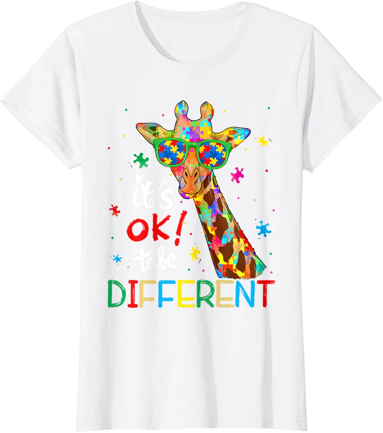 Autism Awareness Acceptance Women Kid Its Ok To Be Different