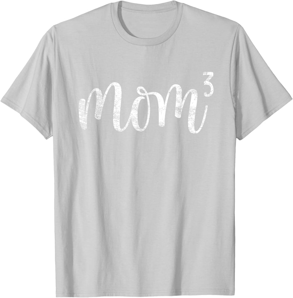 Mom3 Mom Cubed Mother of Three Mama of 3 Gifts Mothers Day