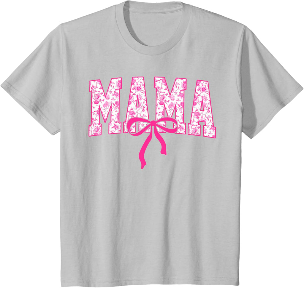 Coquette Pink Chinoiserie Mama Floral Bow Mom Mothers Day
