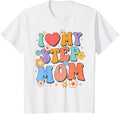 Kids I Love My Step Mom Groovy Bonus Mom Bonus Mama Mother\u2019s Day