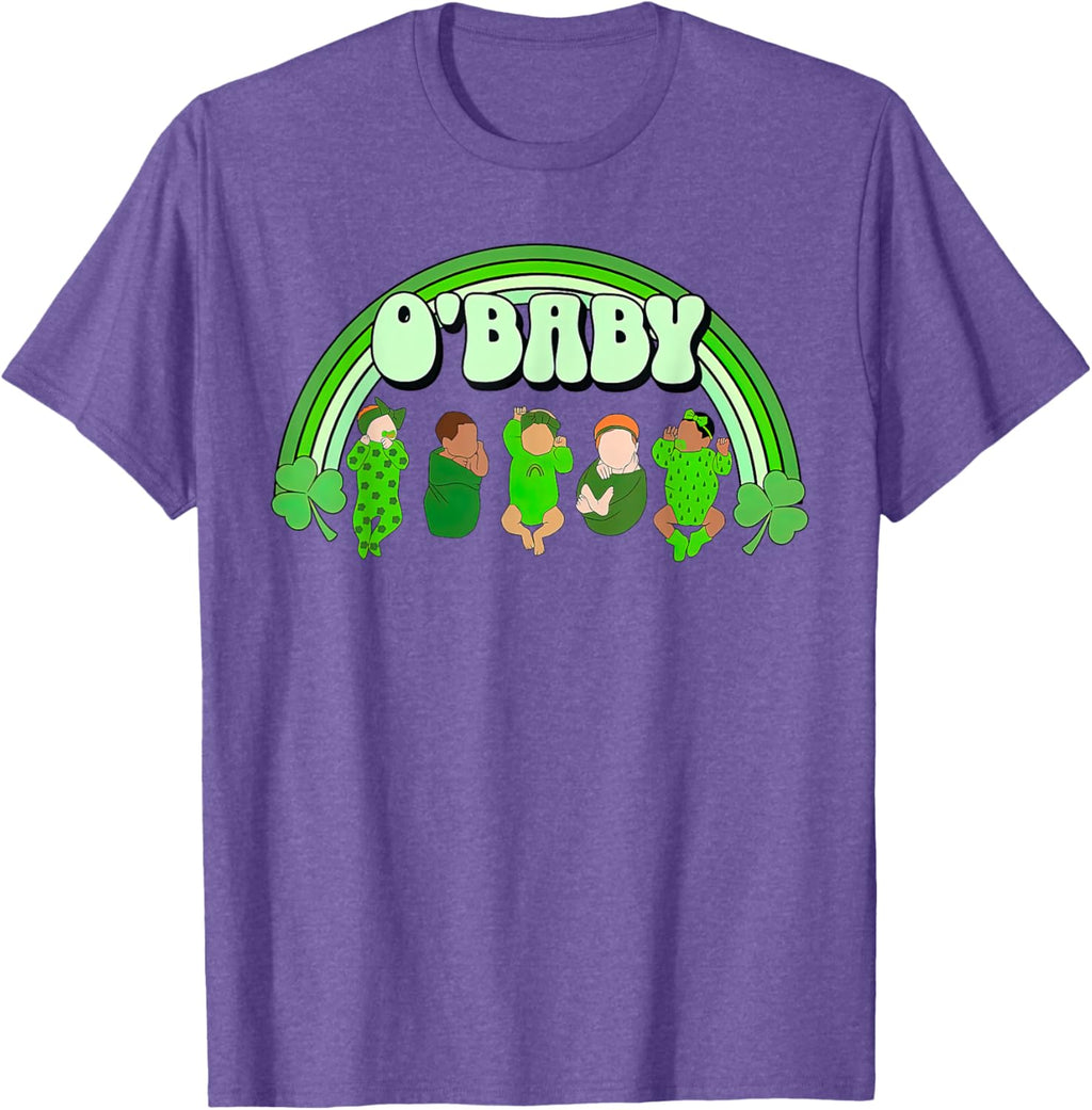 Rainbow Labor And Delivery Nurse Saint Patrick's Day NICU