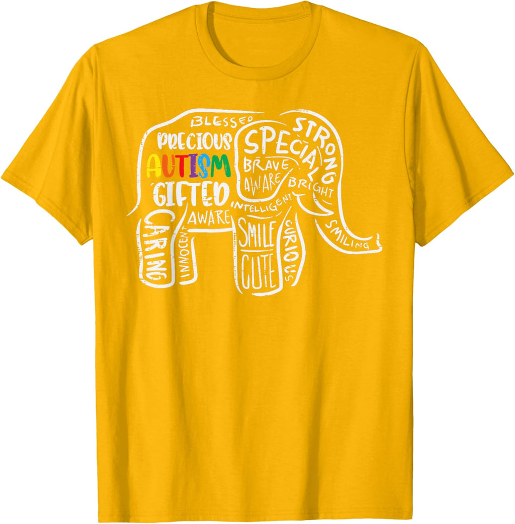Autism Awareness Elephant Acceptance Autistic Men Women Kids