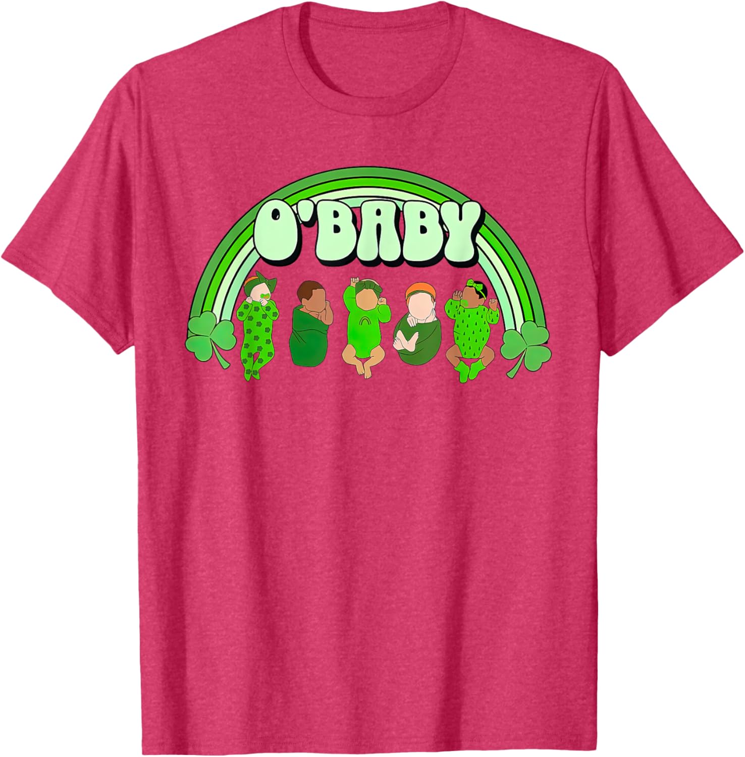Rainbow Labor And Delivery Nurse Saint Patrick's Day NICU