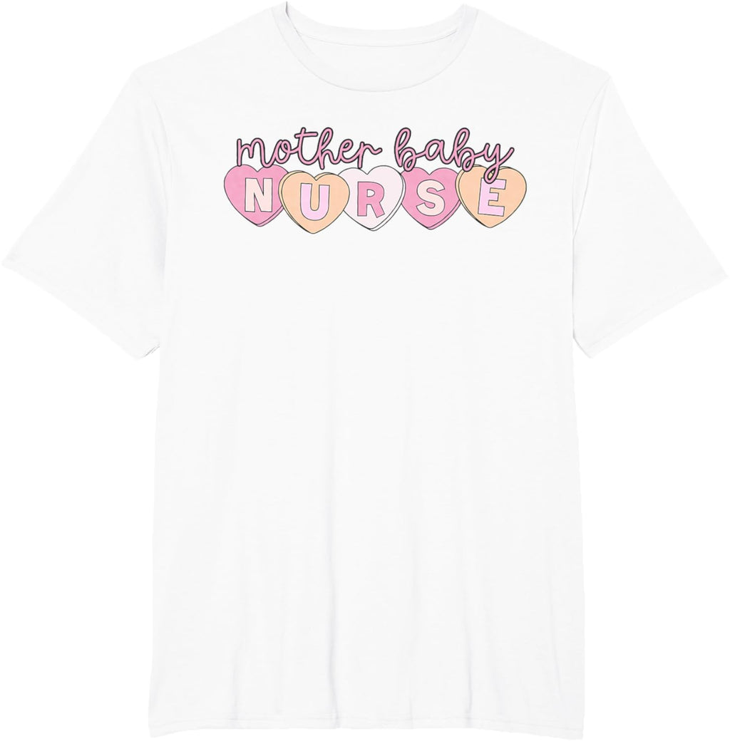 Mother Baby Nurse Hearts Valentine OBGYN Postpartum Nursing