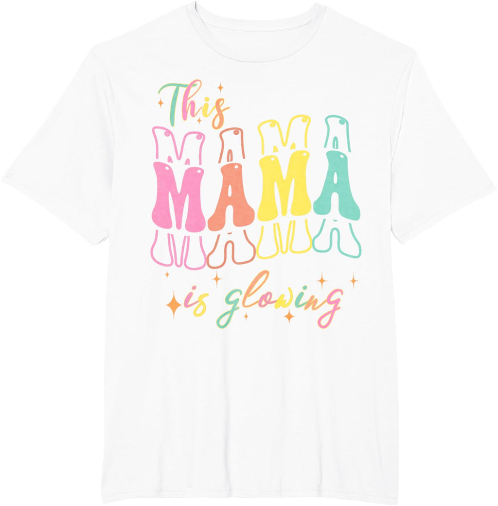 Mothers day Tee, This Mom is Glowing Mom mothers Day