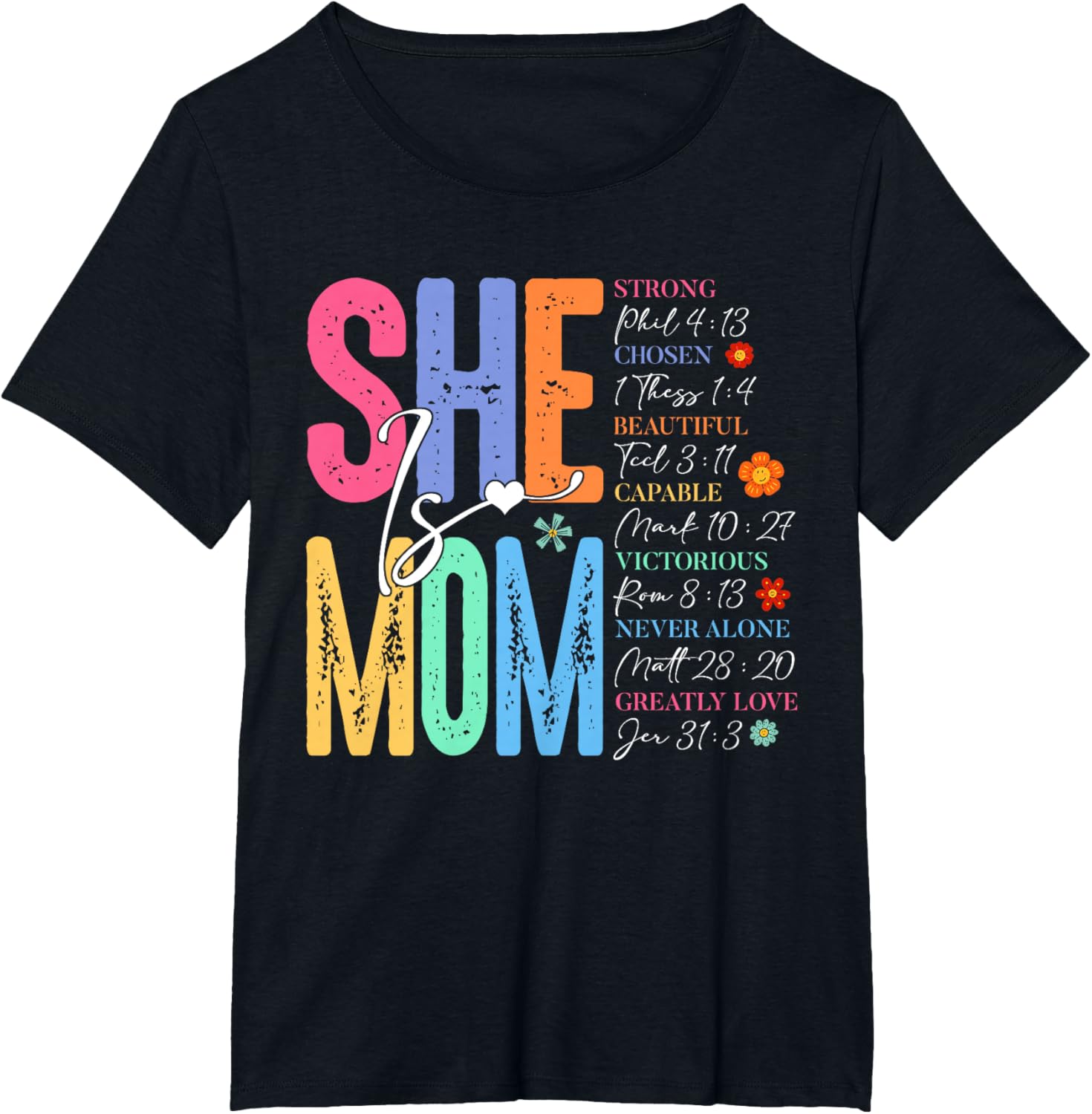 She Is Mom Christian Mother's Day Jesus Mama Religious Women