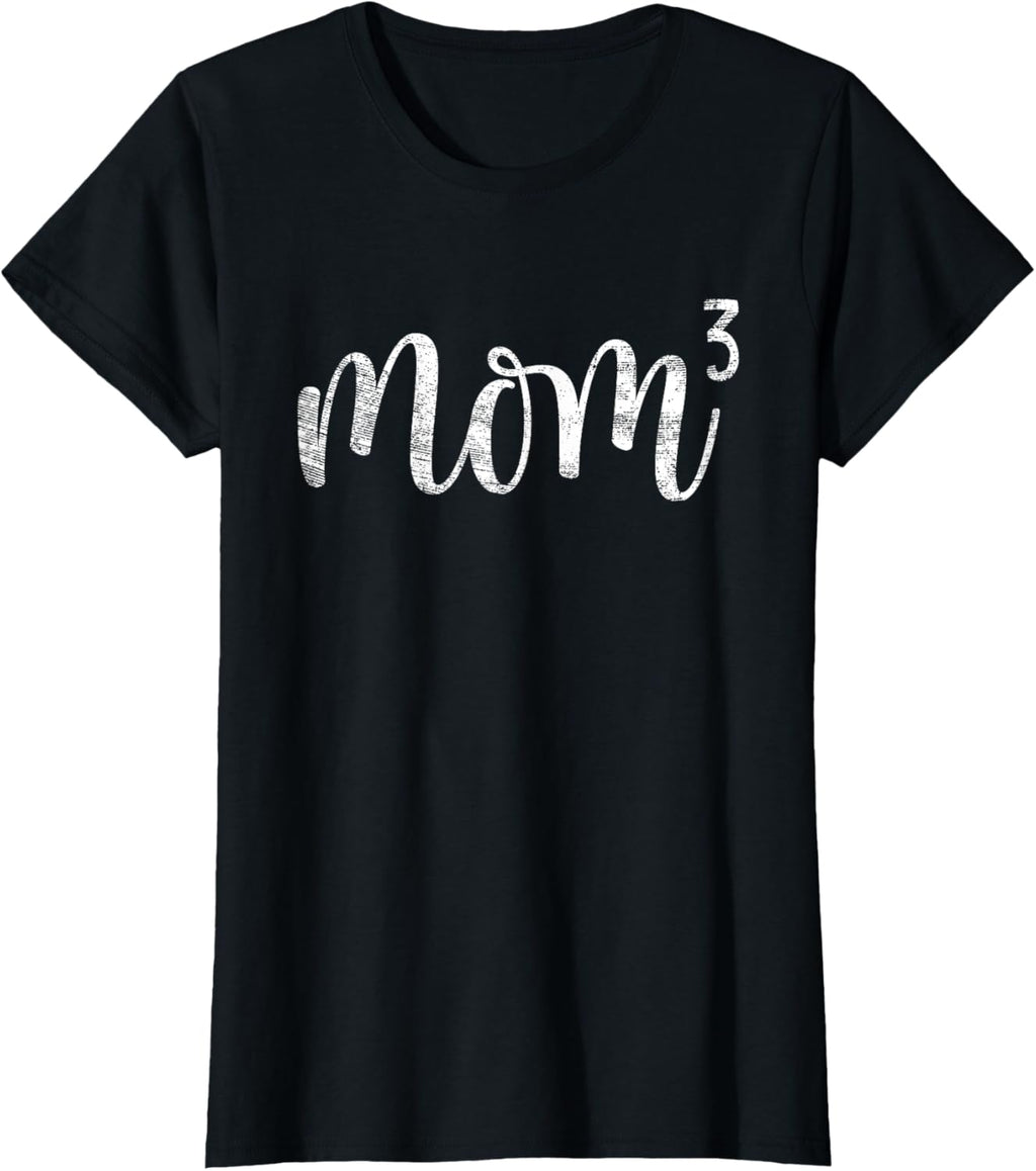 Mom3 Mom Cubed Mother of Three Mama of 3 Gifts Mothers Day