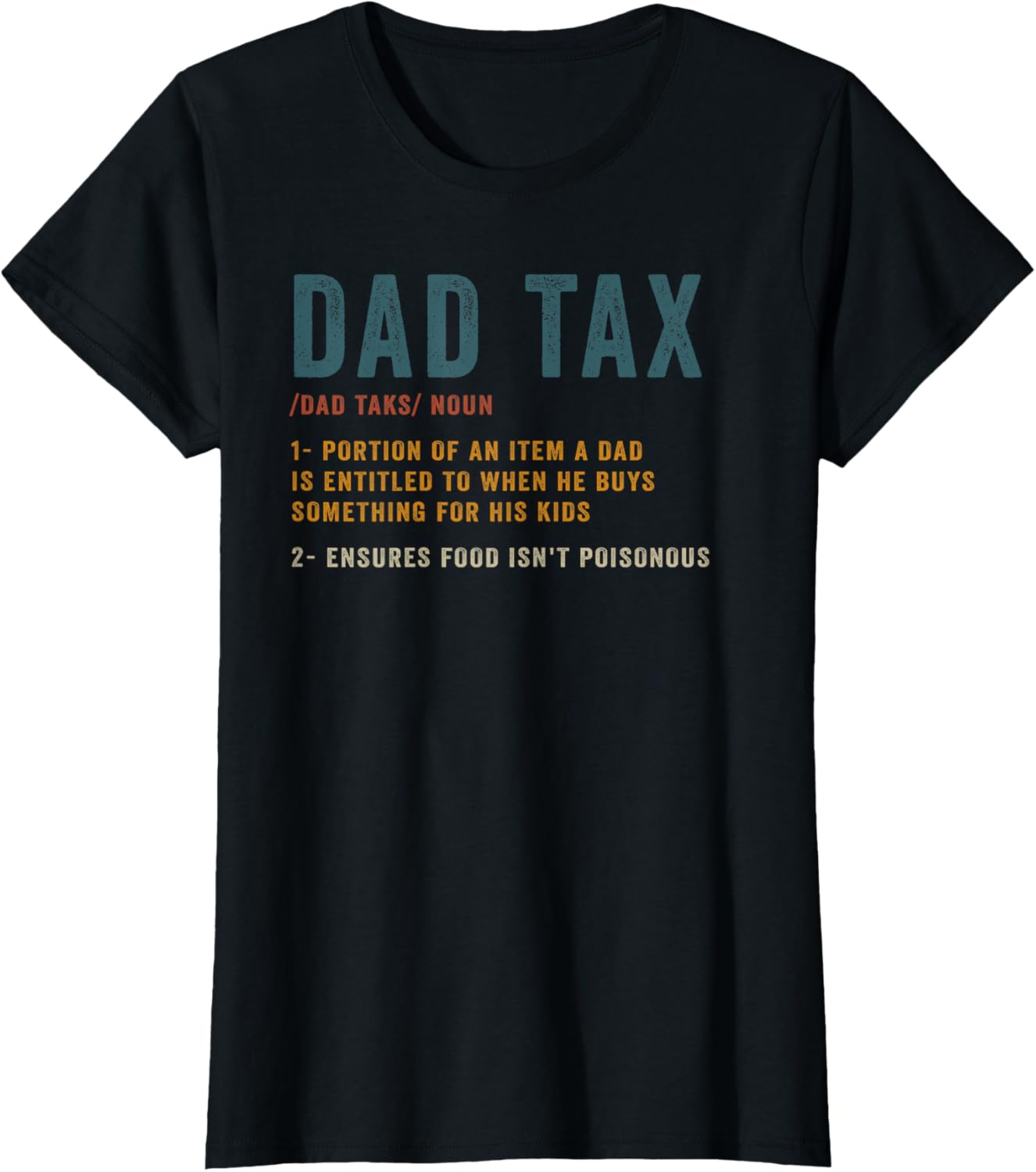 Vintage Dad Tax Definition Men Funny Father's Day