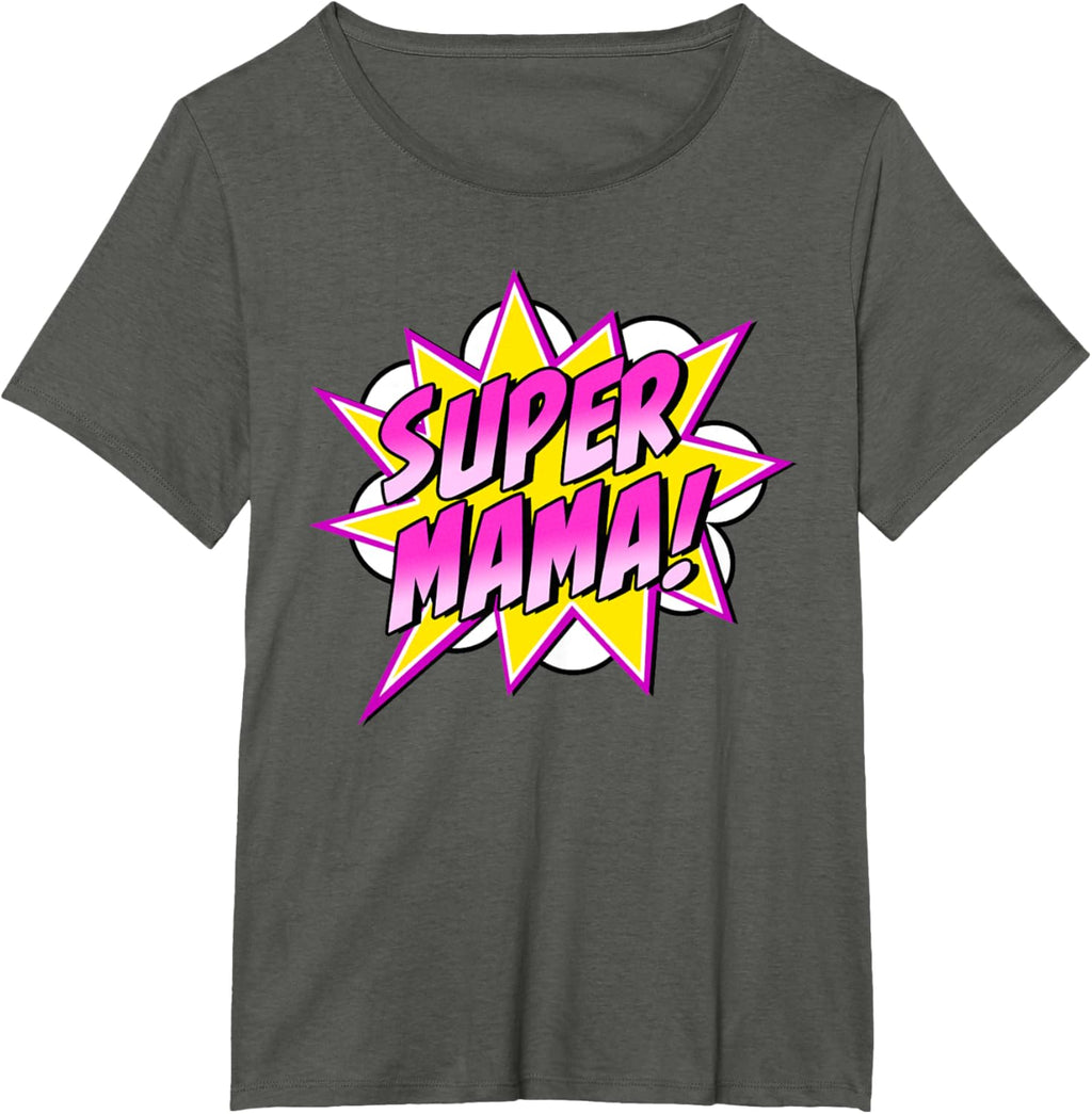 Super Mama Comic Book Superhero Mother's Day