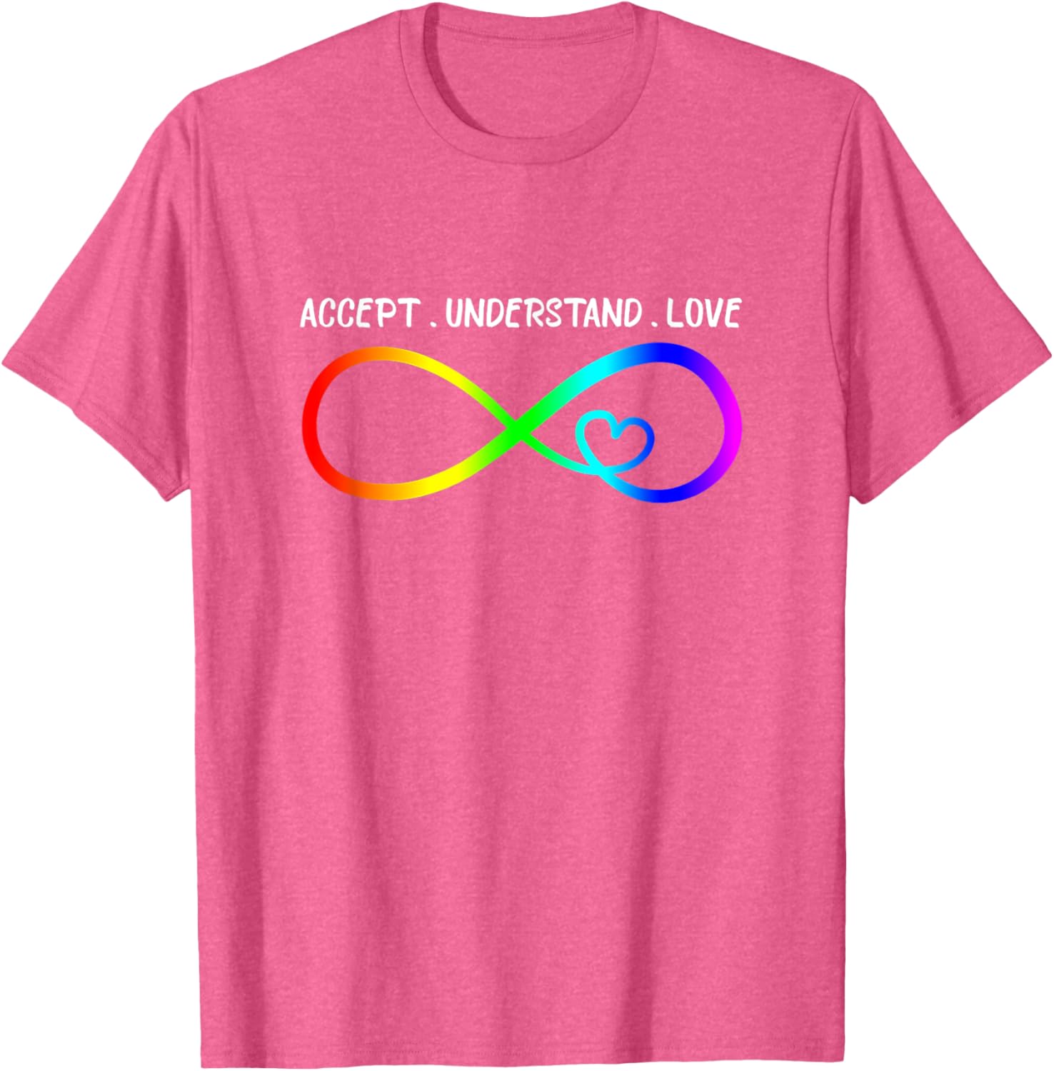 Accept Understand Love Heart Infinity Autism Awareness