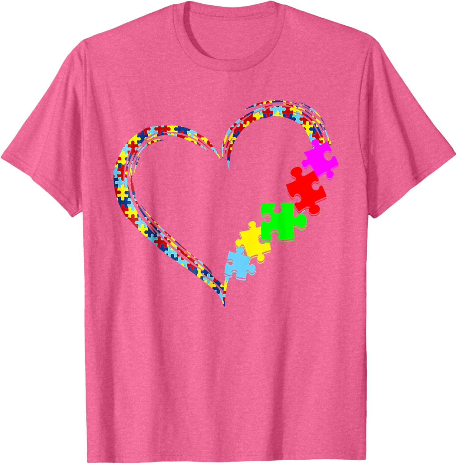 Autism Awareness Love Heart Puzzle Piece Gift Men Women