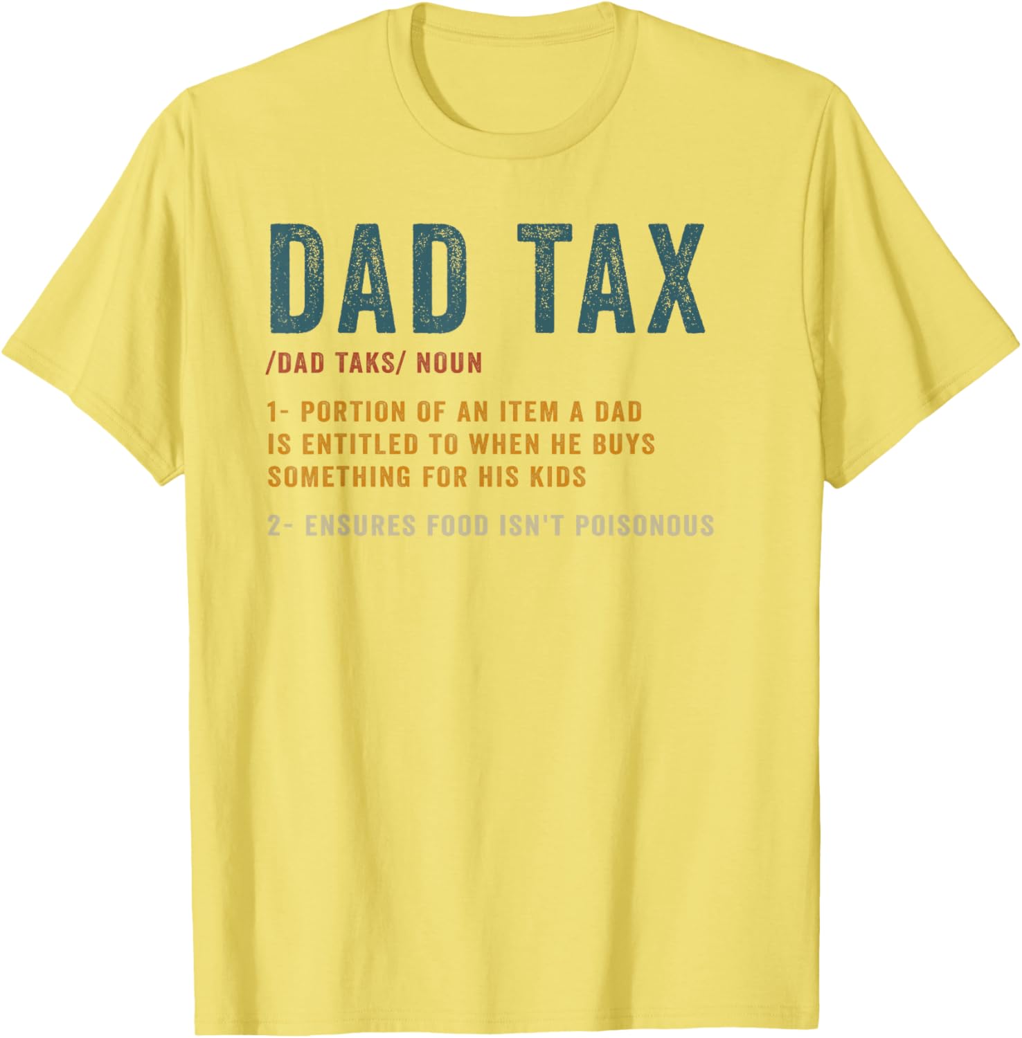 Vintage Dad Tax Definition Men Funny Father's Day