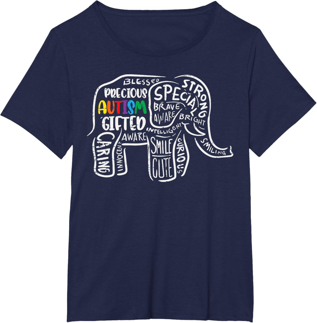 Autism Awareness Elephant Acceptance Autistic Men Women Kids
