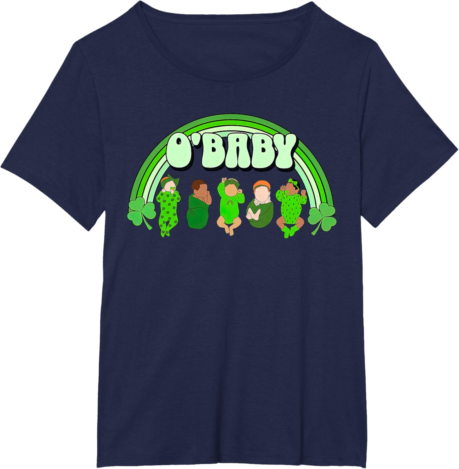 Rainbow Labor And Delivery Nurse Saint Patrick's Day NICU