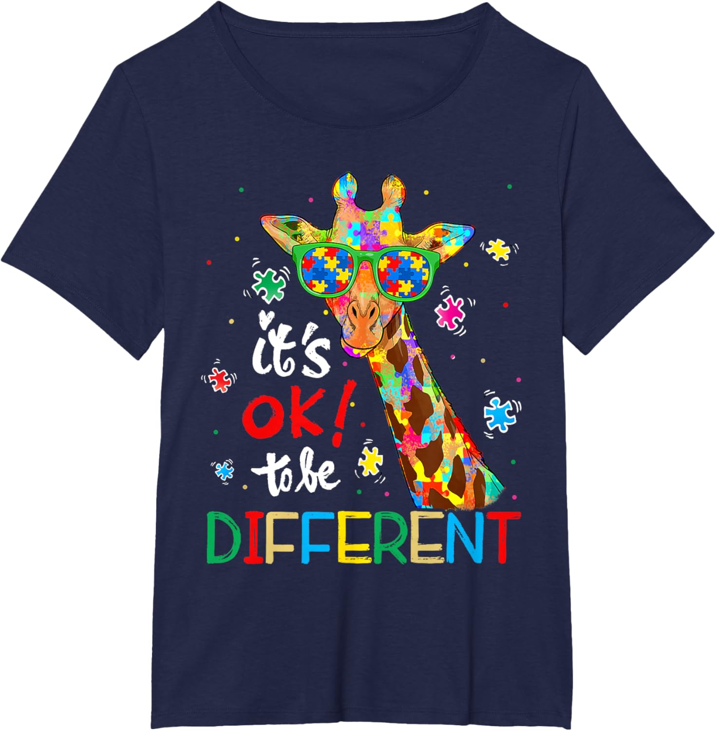 Autism Awareness Acceptance Women Kid Its Ok To Be Different