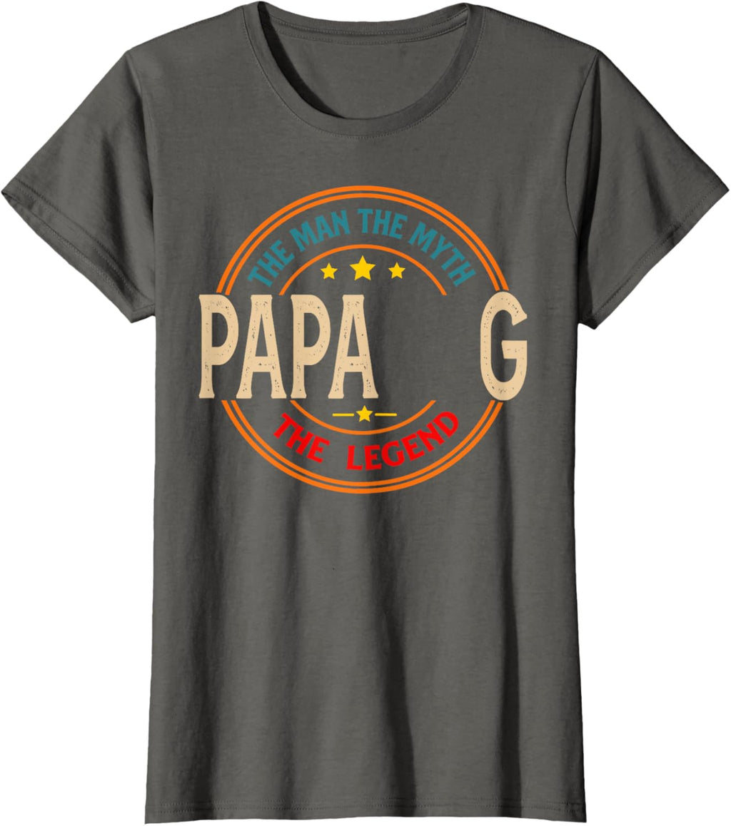 PAPA G The Legend The Man, Funny PAPA G Fathers Day