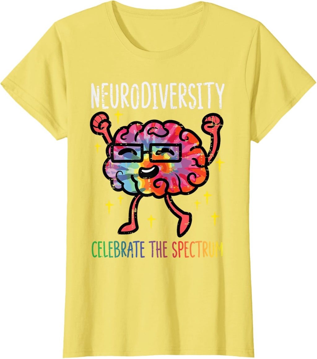 Neurodiversity Brain Autism Awareness ASD ADHD Men Women Kid