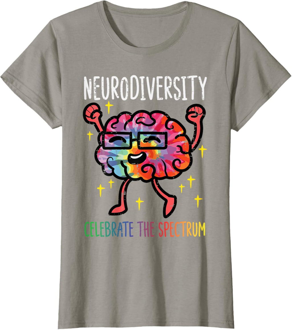 Neurodiversity Brain Autism Awareness ASD ADHD Men Women Kid