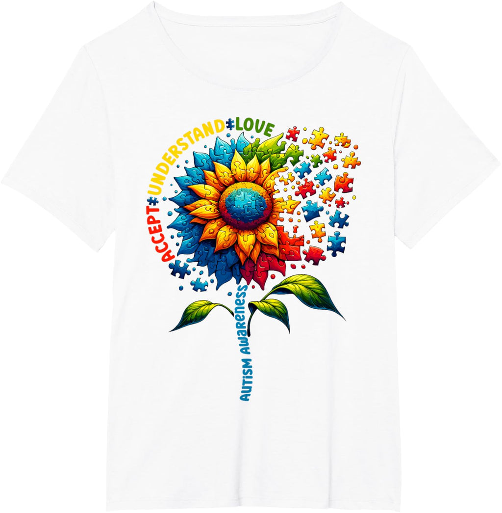 Autism Awareness Sunflower Men Women kids Autism Sunflower