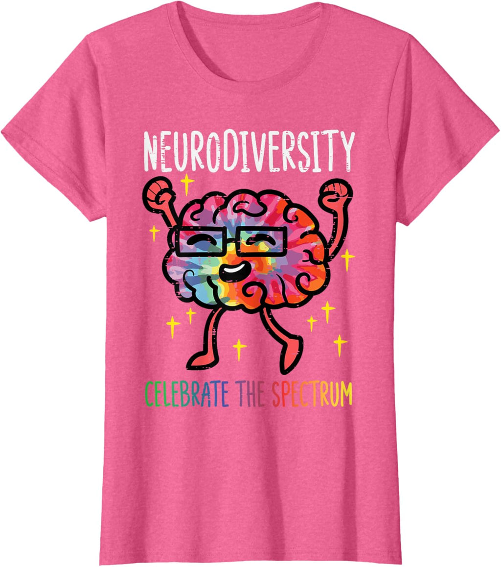 Neurodiversity Brain Autism Awareness ASD ADHD Men Women Kid