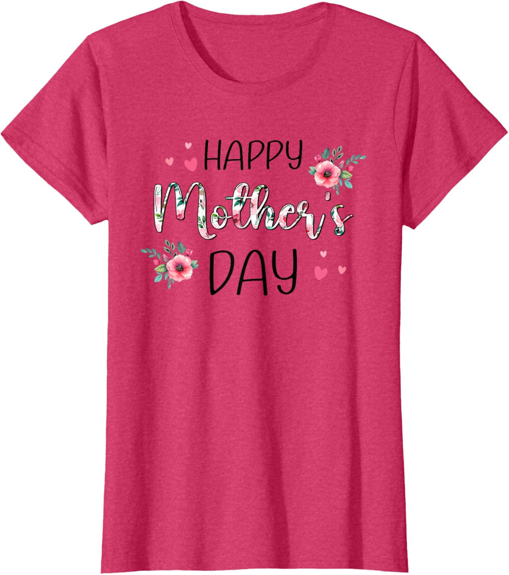 Happy Mothers Day Shirts for Women, Mom Tshirt Grandma Gift Mother Shirt