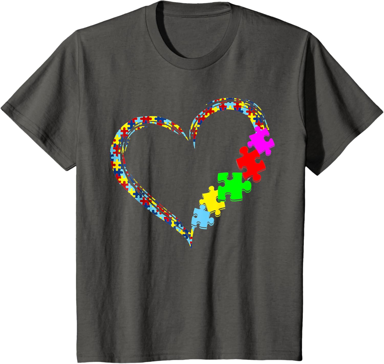 Autism Awareness Love Heart Puzzle Piece Gift Men Women