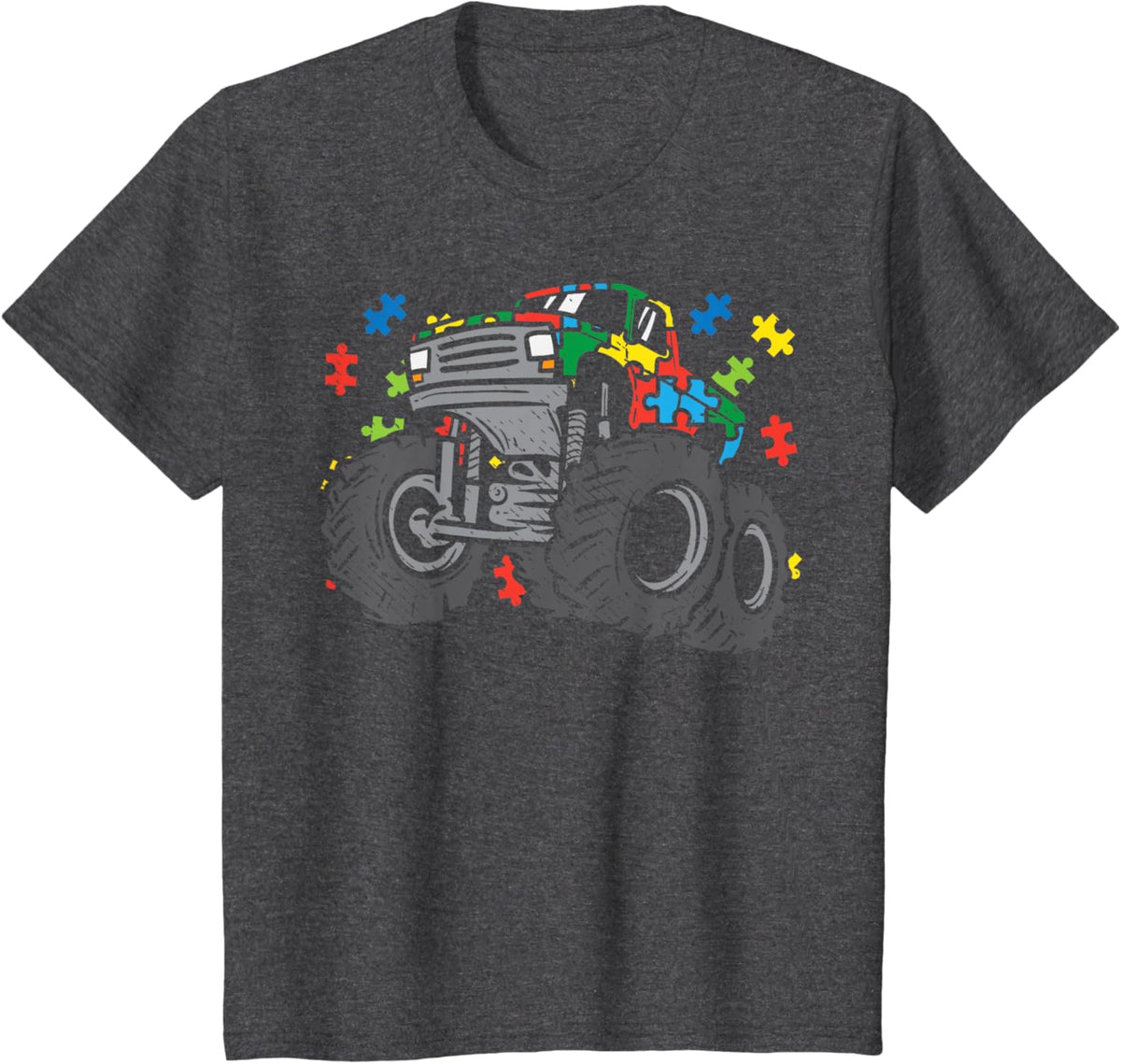 Kids Monster Truck Puzzles Cute Kids Autism Awareness ASD Boys