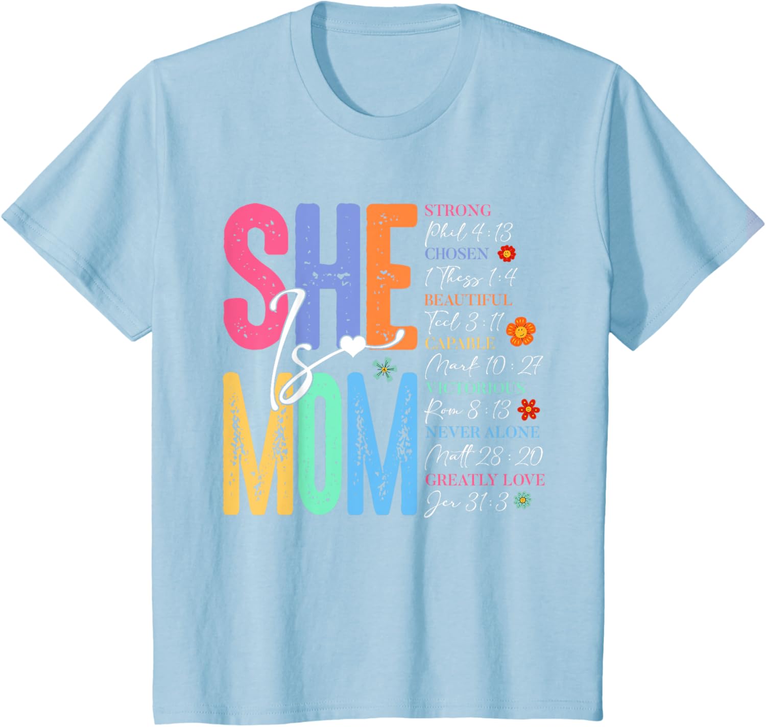 She Is Mom Christian Mother's Day Jesus Mama Religious Women