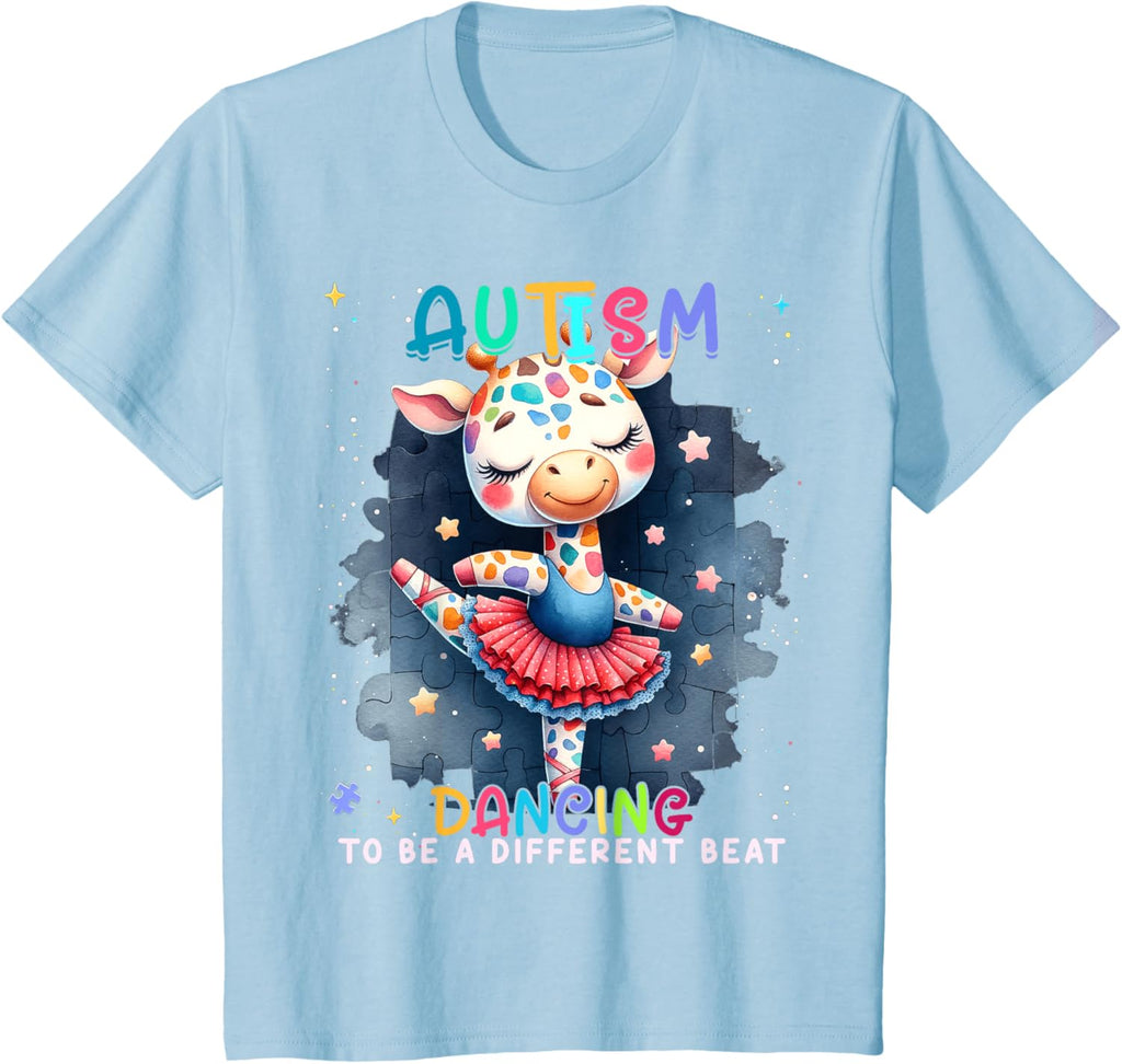 Autism Awareness Cute Unicorn Dancing To A Different Beat