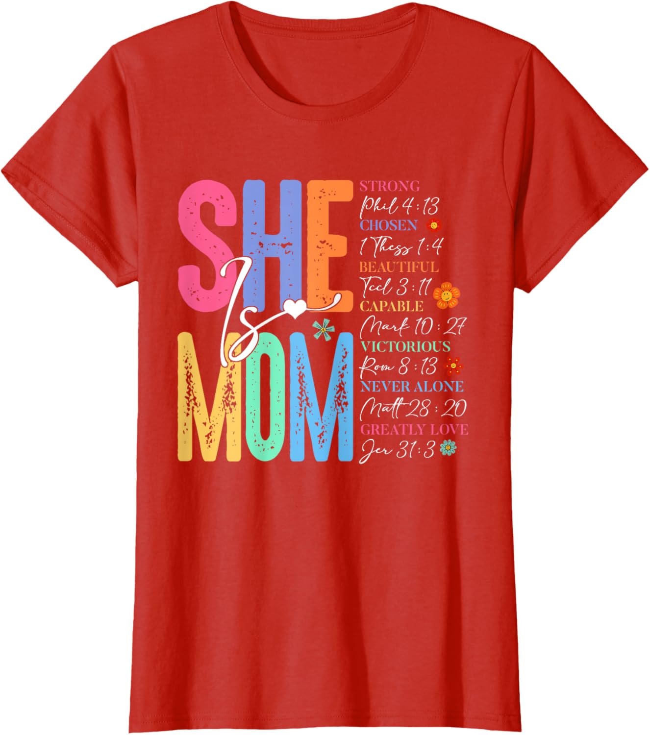 She Is Mom Christian Mother's Day Jesus Mama Religious Women