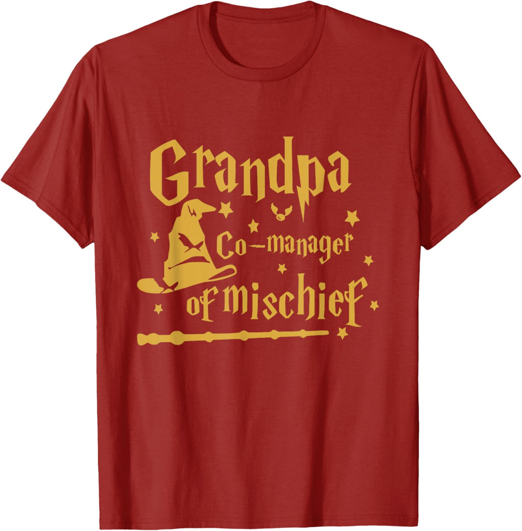 Funny Men Magical Grandpa Manager of Mischief Father's Day