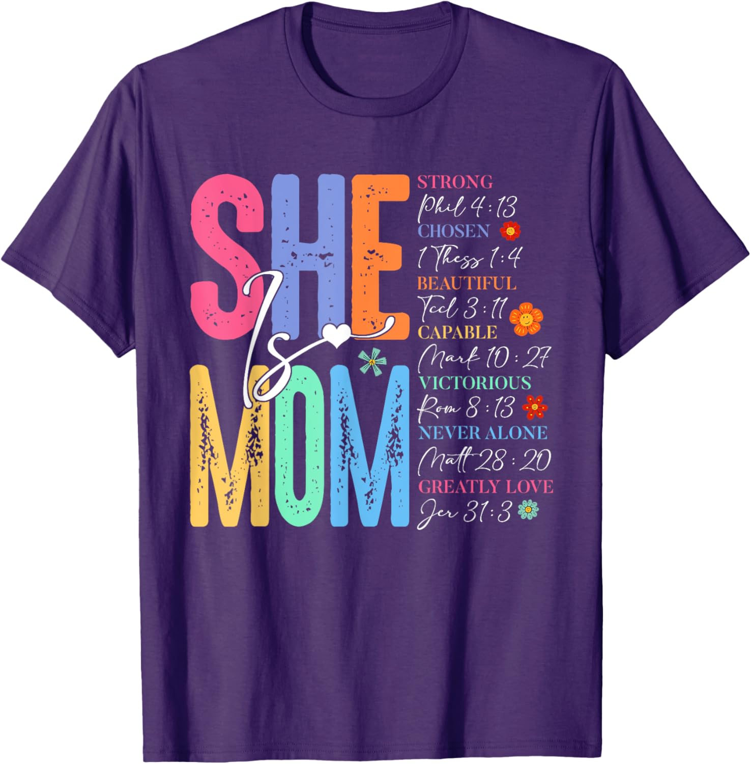 She Is Mom Christian Mother's Day Jesus Mama Religious Women