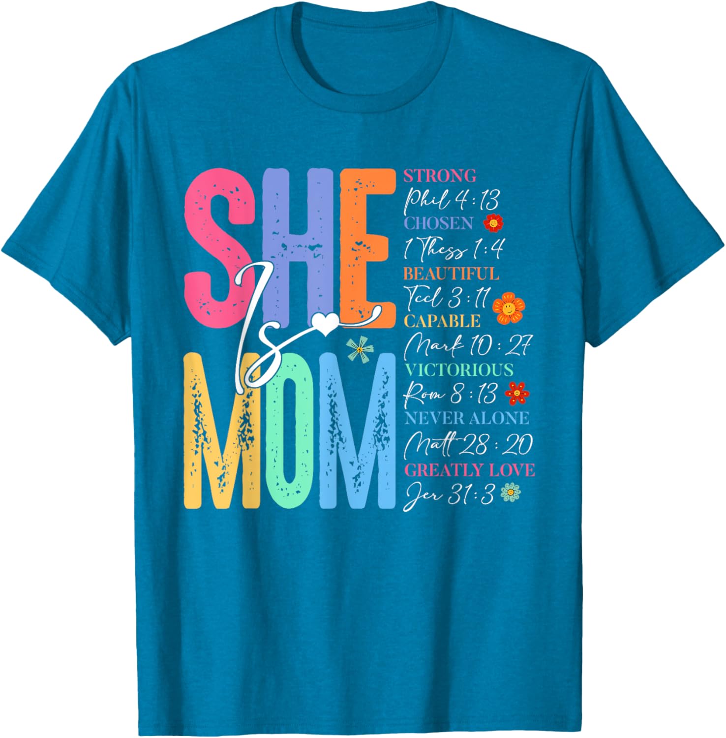 She Is Mom Christian Mother's Day Jesus Mama Religious Women