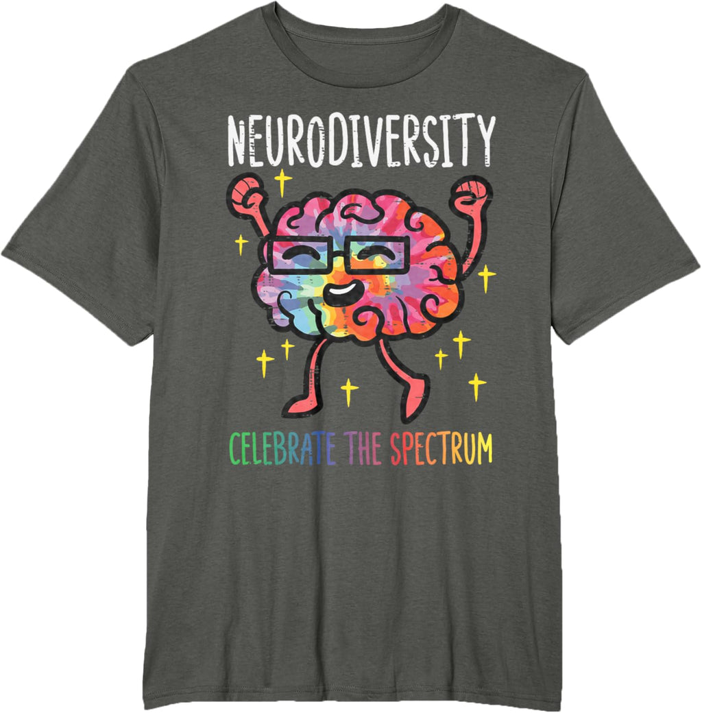 Neurodiversity Brain Autism Awareness ASD ADHD Men Women Kid