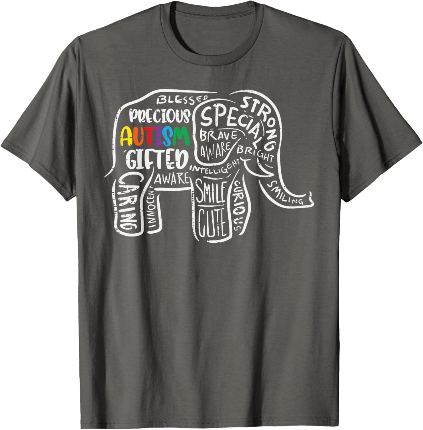 Autism Awareness Elephant Acceptance Autistic Men Women Kids