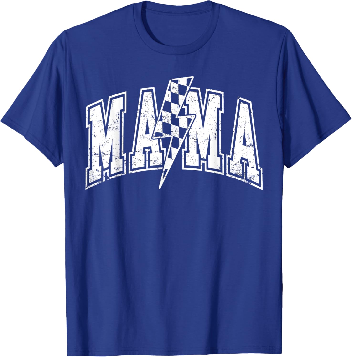 Mama Lightning Bolt Checkered Varsity Mom Women Mother's Day Mother Shirt