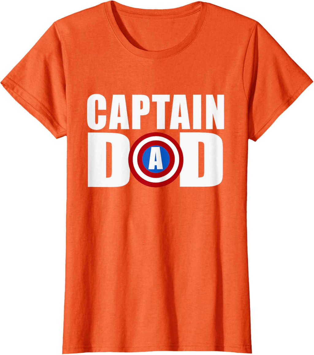 Funny Super Captain Dad Superhero Fathers Day