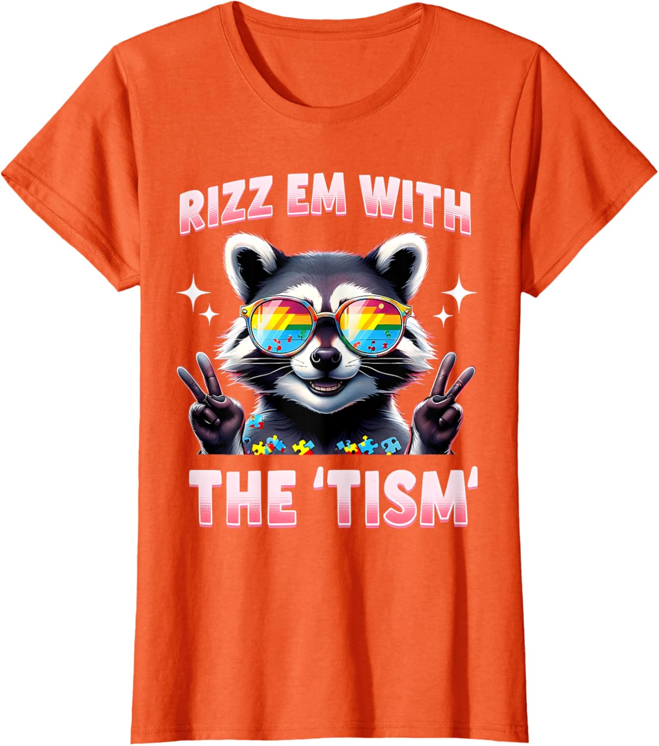 Autism Funny Rizz Em With The Tism Meme Autistic Racoon